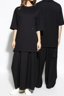 Y-3 BLACK T-shirt with logo