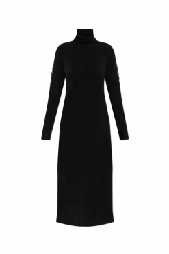 Y-3 BLACK Turtleneck dress