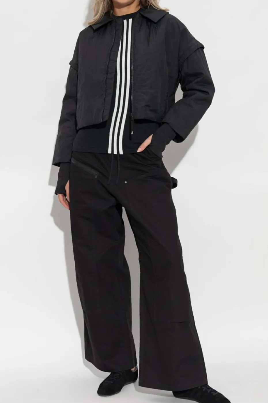 Y-3 BLACK 'Twill' cargo pants