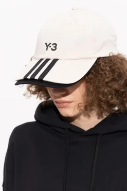 Y-3 cream Cap with visor