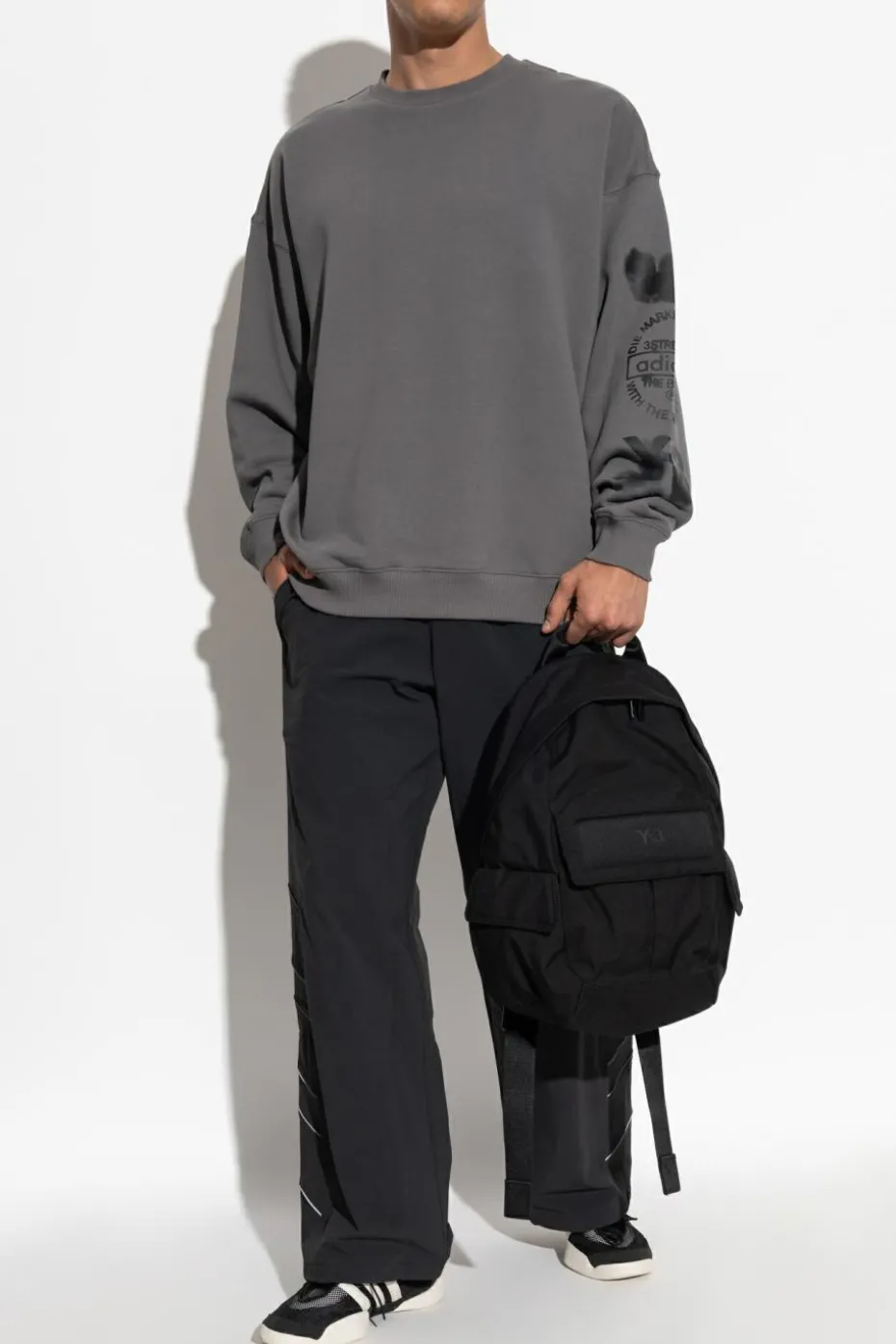 Y-3 GREY Oversized sweatshirt
