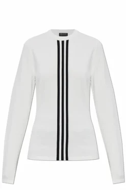 Y-3 WHITE Long sleeve T-shirt ‘Cinch’