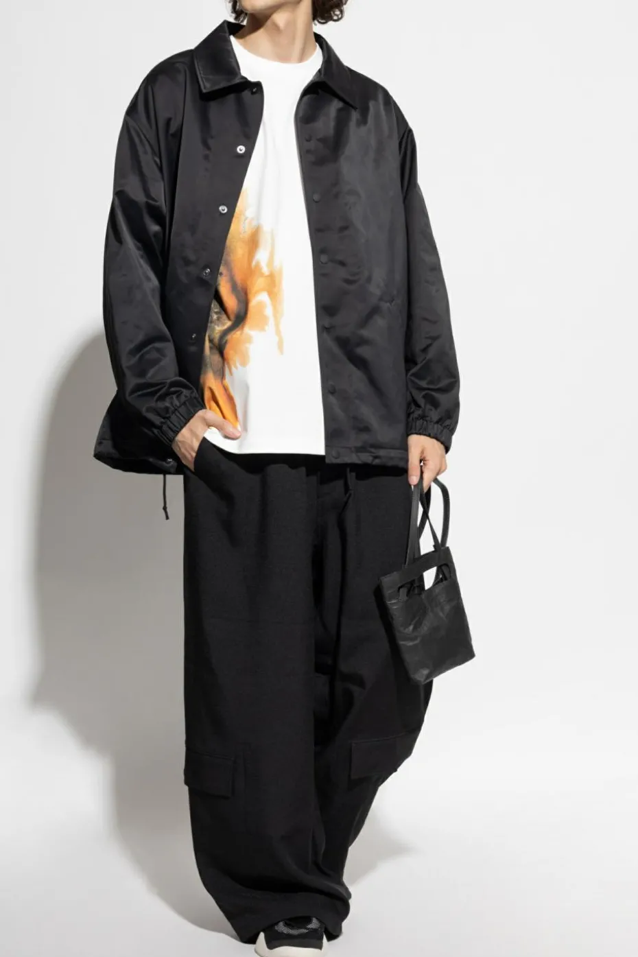 Y-3 WHITE Printed T-shirt