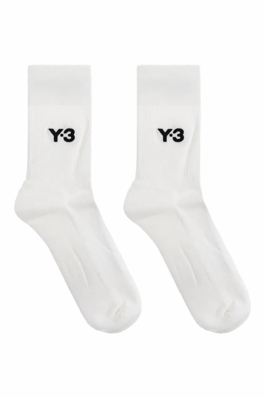 Y-3 WHITE Socks with logo