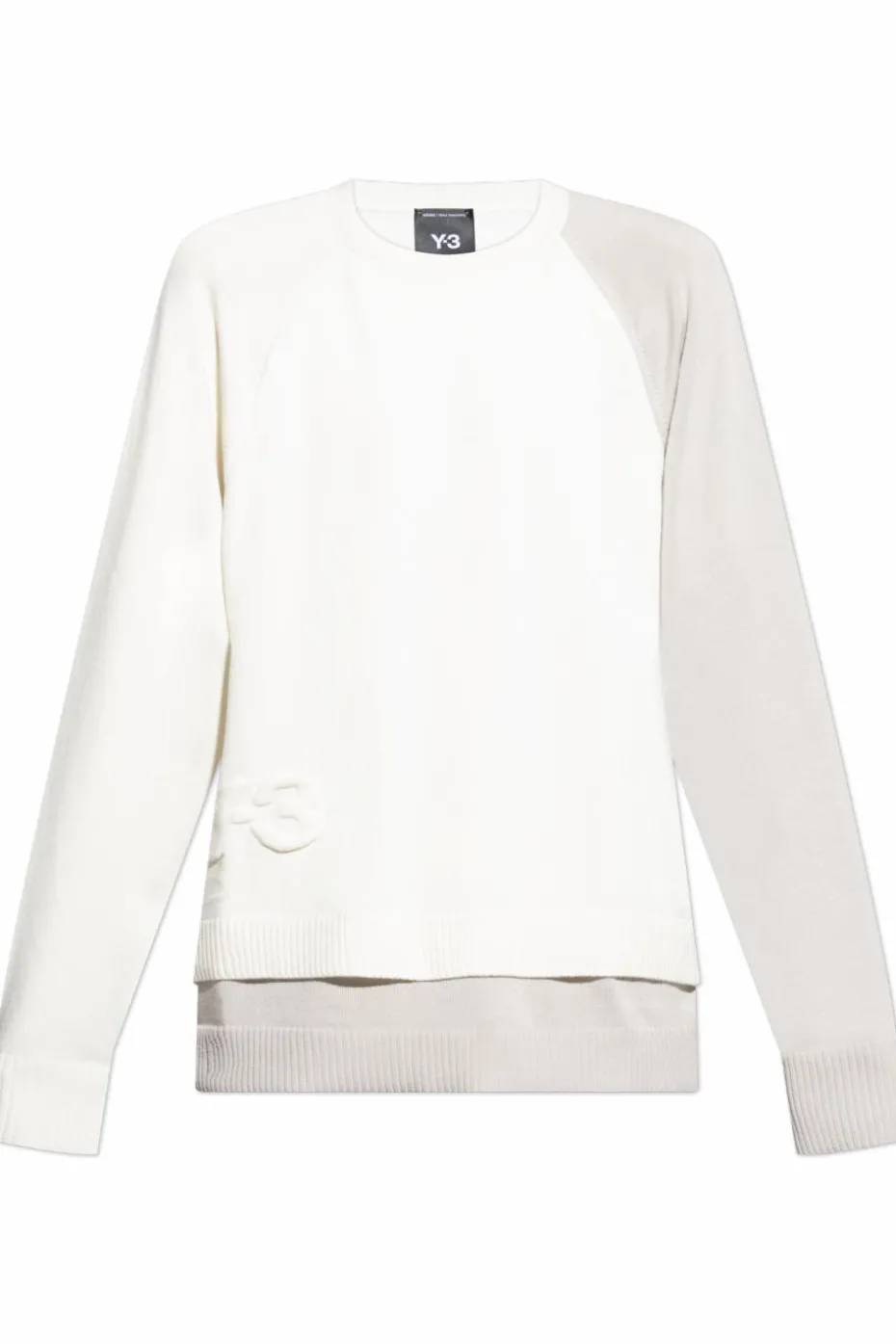 Y-3 WHITE Sweater with logo