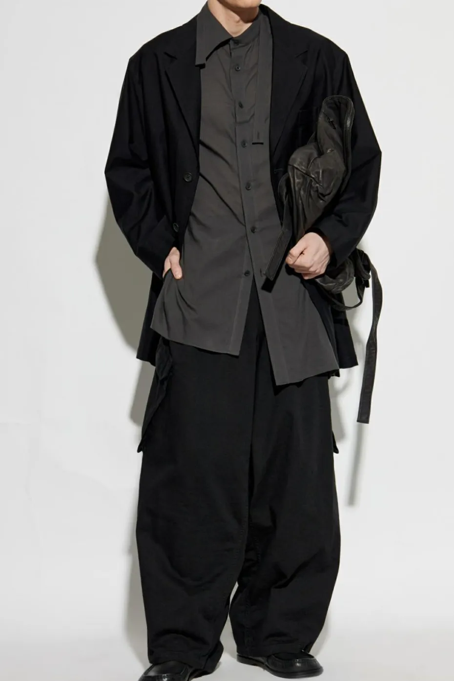 Yohji Yamamoto GREY Shirt with pocket
