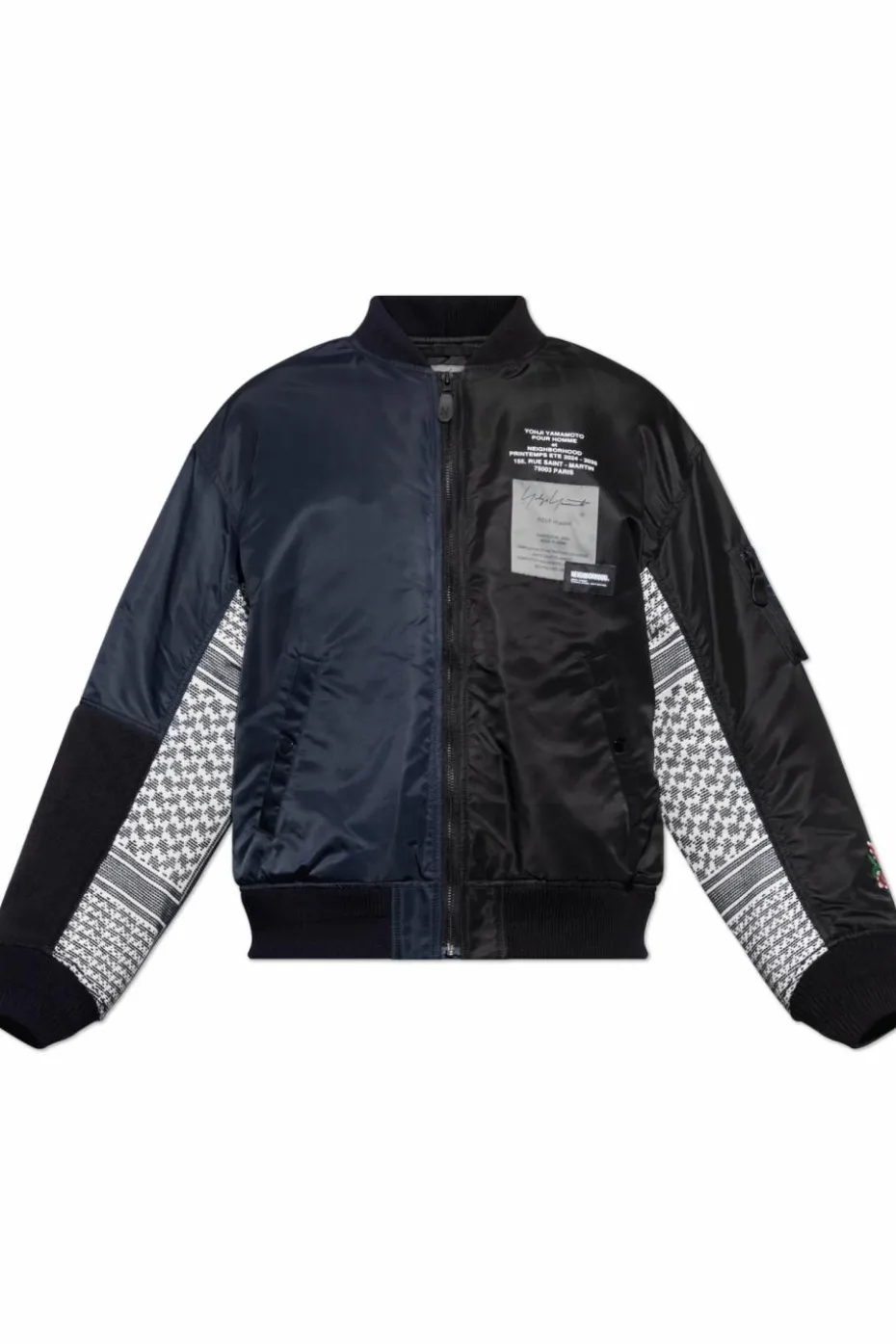 Yohji Yamamoto NAVY BLUE Insulated bomber jacket