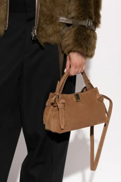 Yuzefi BROWN Handbag "Gyoza Mini"