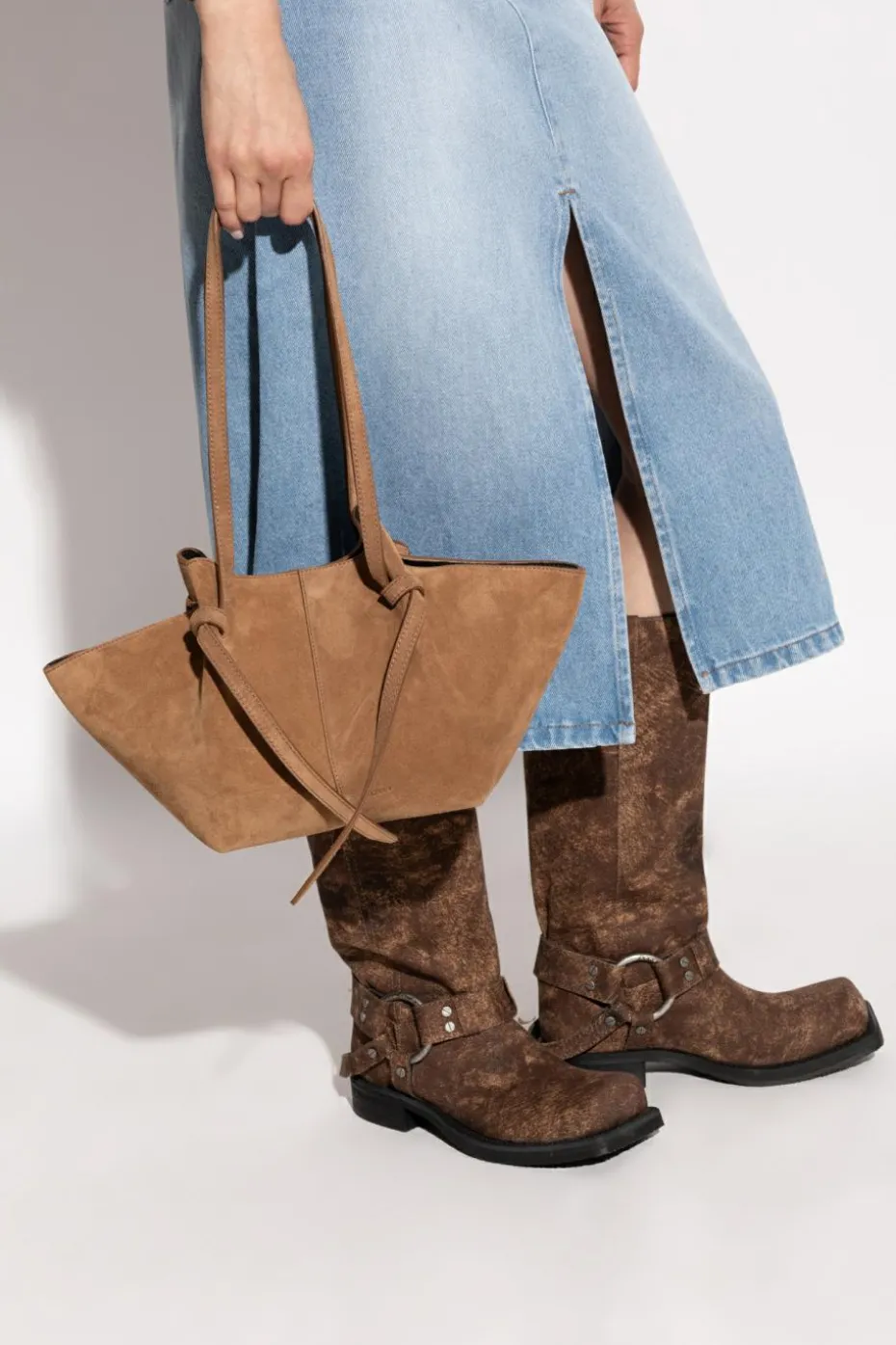 Yuzefi BROWN "Mochi" shopper bag