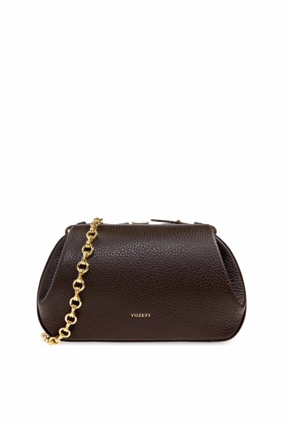 Yuzefi BROWN Shoulder bag "Oyster Mini"