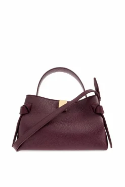 Yuzefi BURGUNDY Handbag `Gyoza Mini`