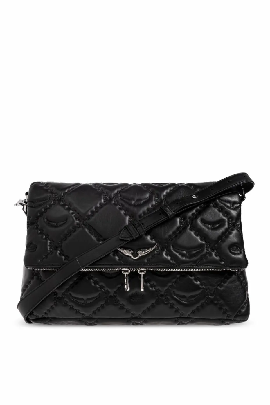 Zadig & Voltaire BLACK Quilted bag with logo