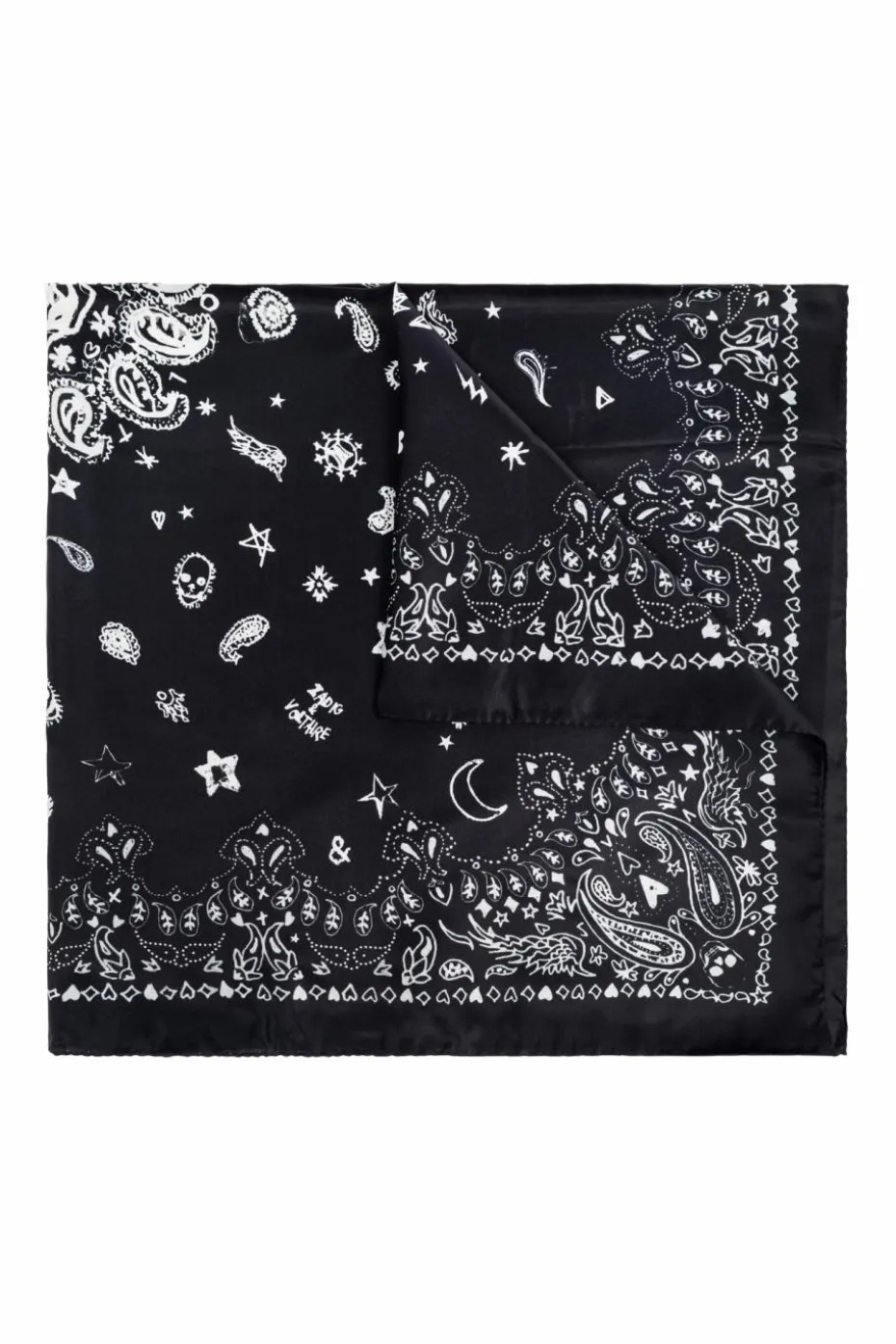 Zadig & Voltaire BLACK Scarf "Debbie"
