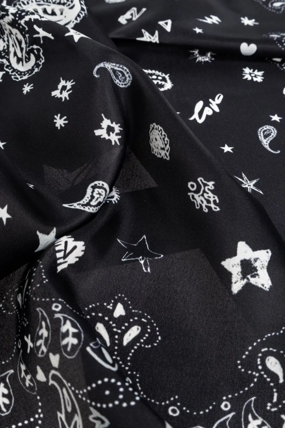 Zadig & Voltaire BLACK Scarf "Debbie"