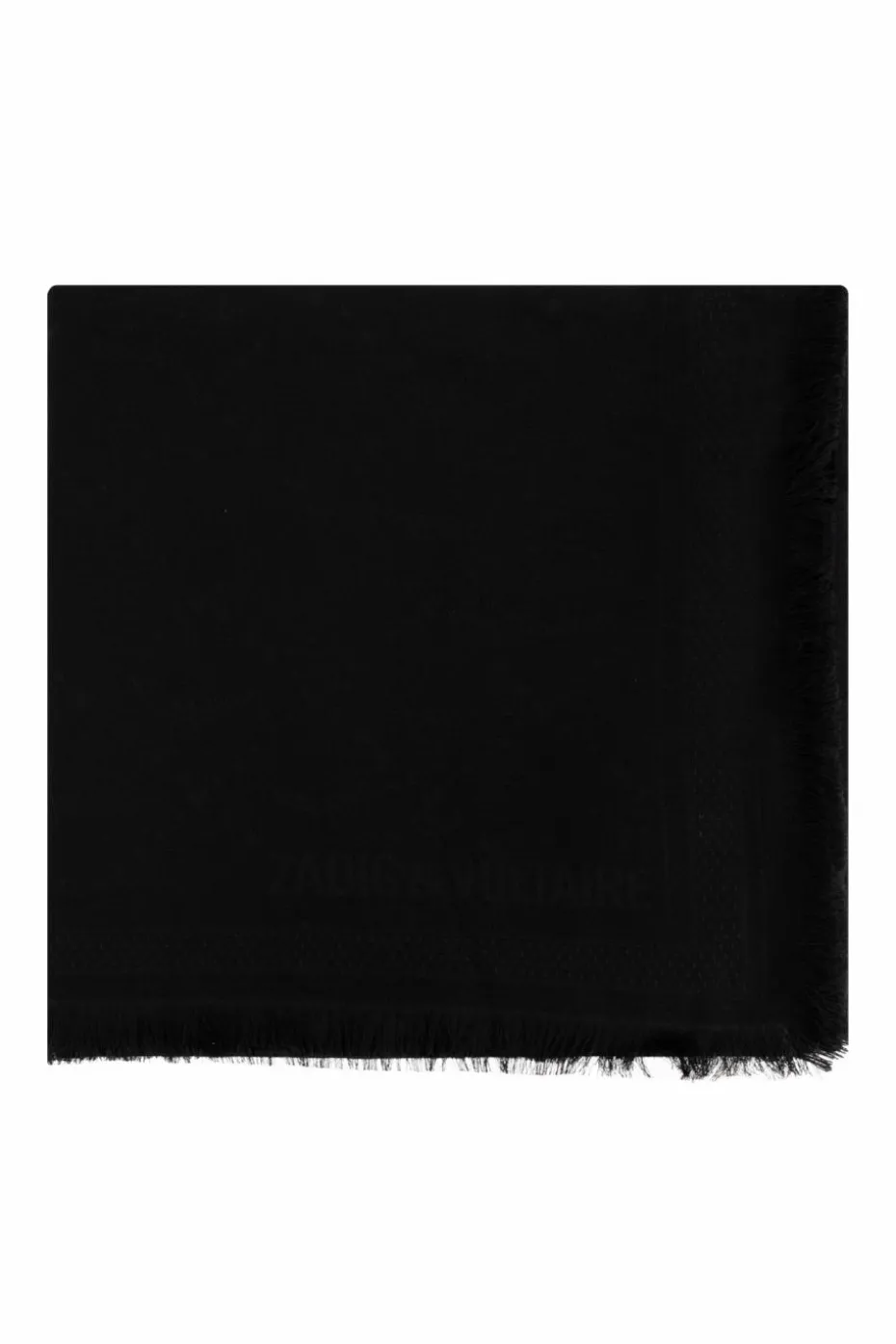 Zadig & Voltaire BLACK Scarf with monogram ‘Glenn’
