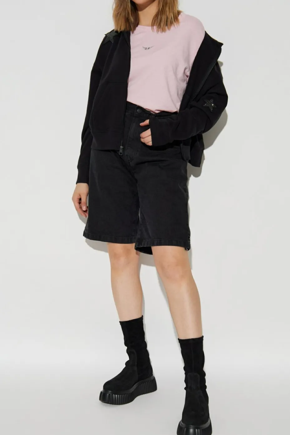 Zadig & Voltaire BLACK Sweatshirt "Mia"