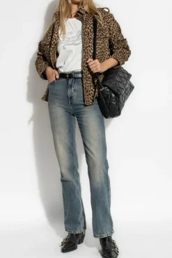 Zadig & Voltaire BROWN Denim shirt with animal print