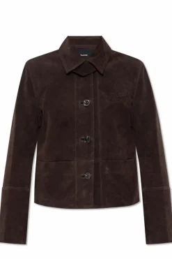 Zadig & Voltaire BROWN "Lessa" suede jacket