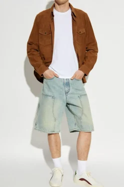 Zadig & Voltaire BROWN Suede shirt "Sergy"