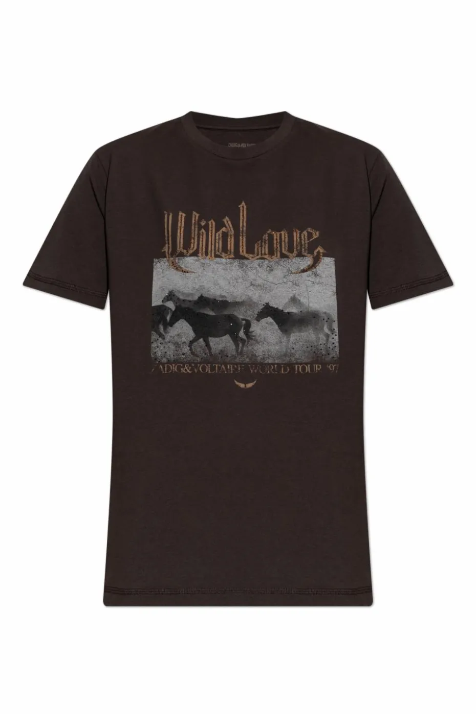 Zadig & Voltaire BROWN T-shirt "Edwin"