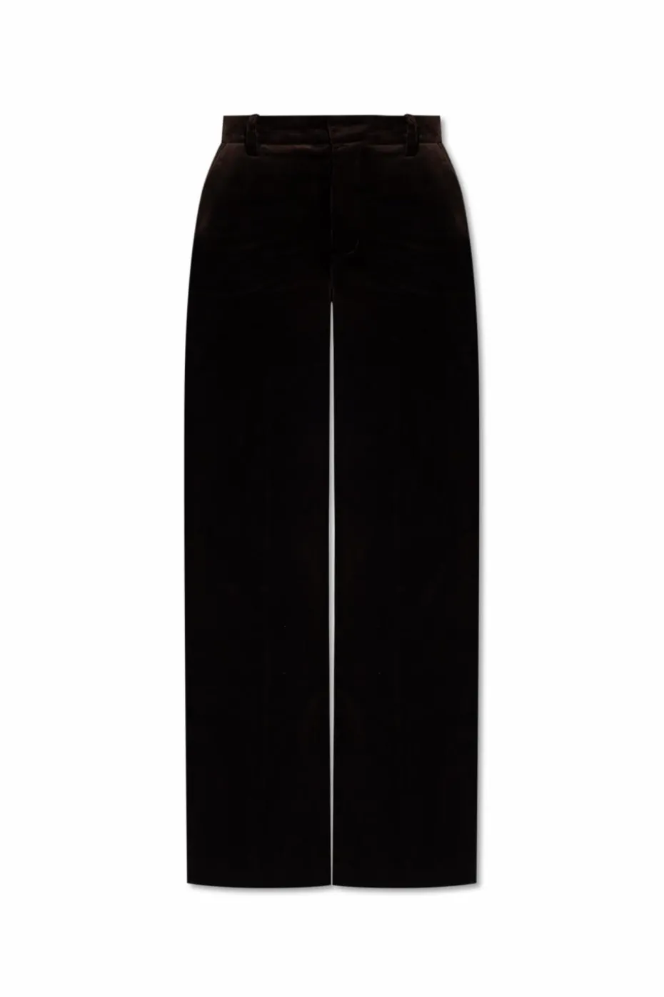 Zadig & Voltaire BROWN Velour trousers "Panol"