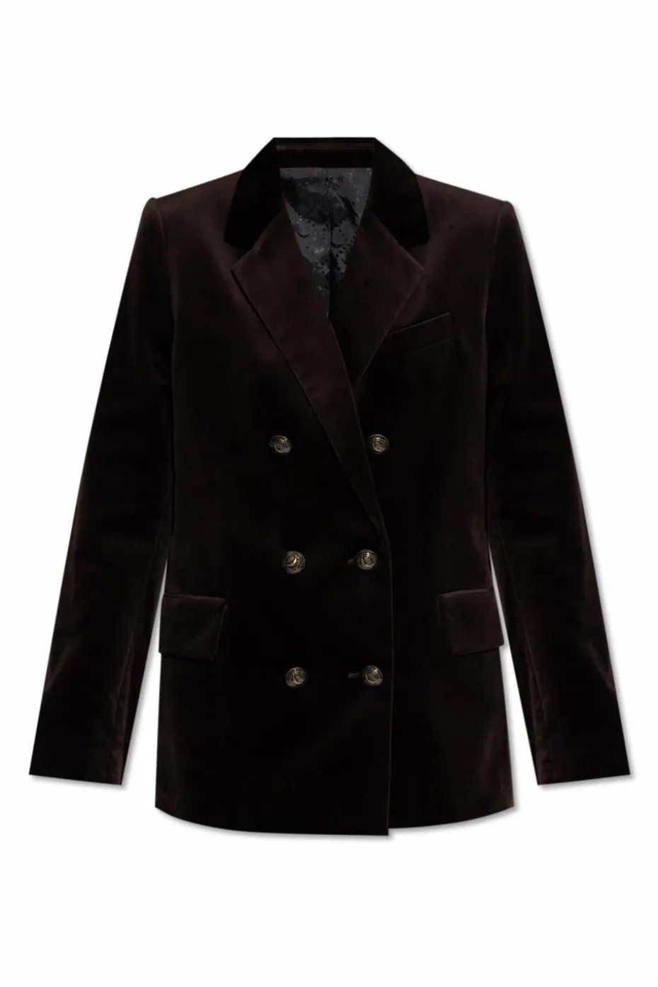 Zadig & Voltaire BROWN Velvet blazer "Vaska"