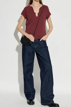 Zadig & Voltaire BURGUNDY Top "Tuni"
