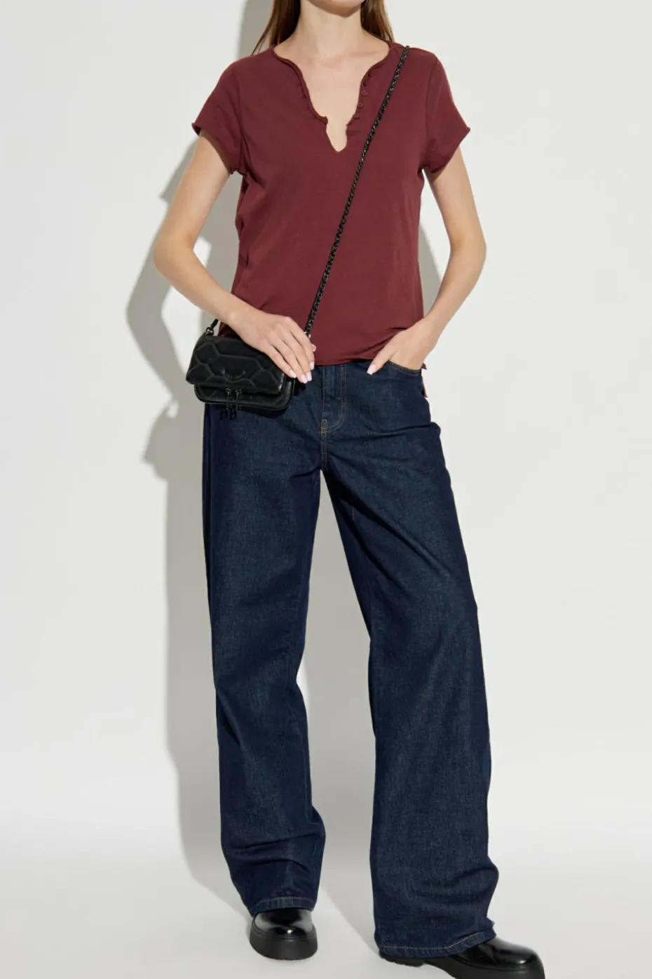 Zadig & Voltaire BURGUNDY Top "Tuni"