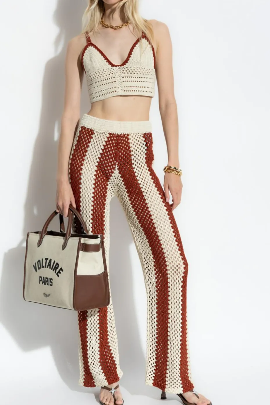 Zadig & Voltaire cream "Pia" pants