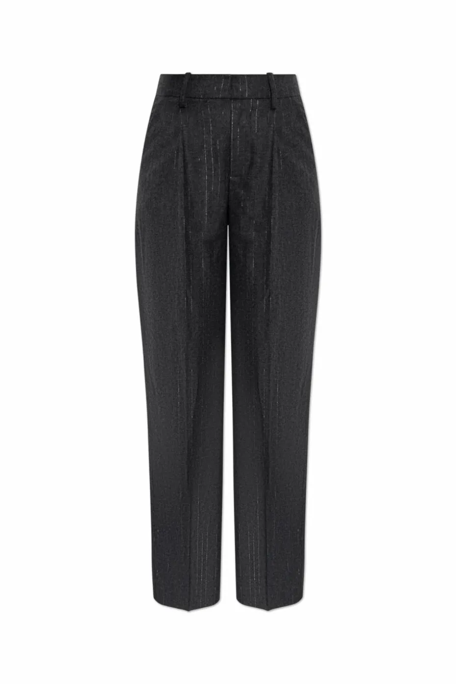 Zadig & Voltaire GREY Creased trousers with lurex thread