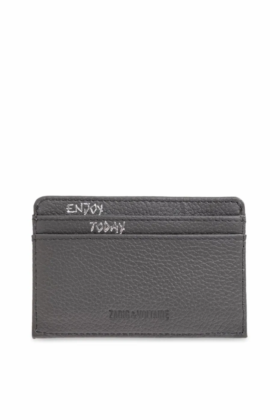 Zadig & Voltaire GREY Leather card holder
