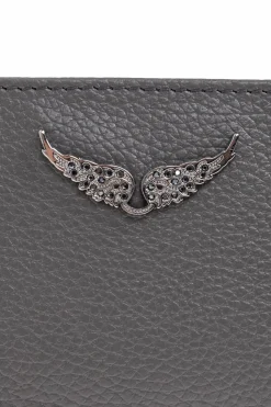 Zadig & Voltaire GREY Leather card holder