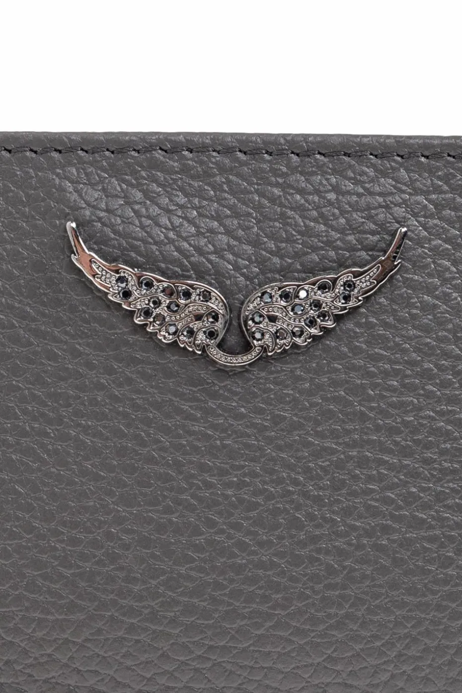 Zadig & Voltaire GREY Leather card holder