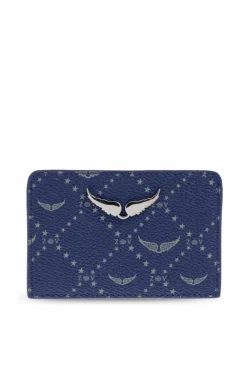 Zadig & Voltaire NAVY BLUE Leather card holder