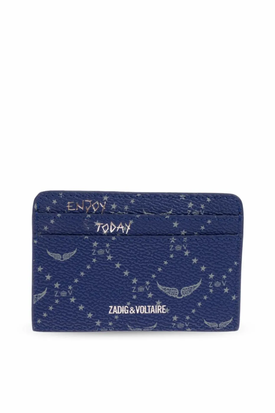 Zadig & Voltaire NAVY BLUE Leather card holder