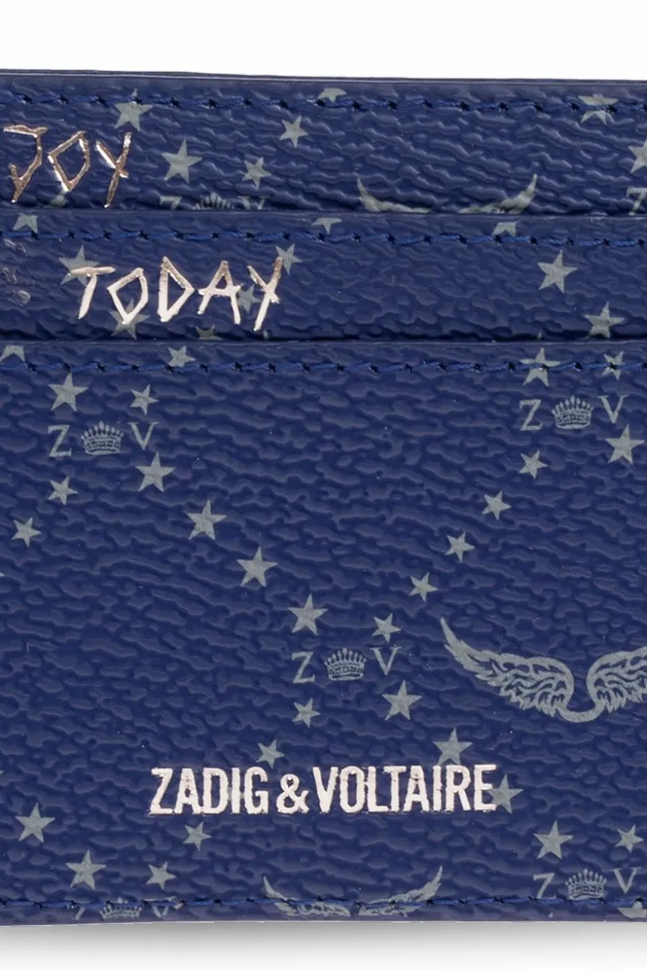 Zadig & Voltaire NAVY BLUE Leather card holder
