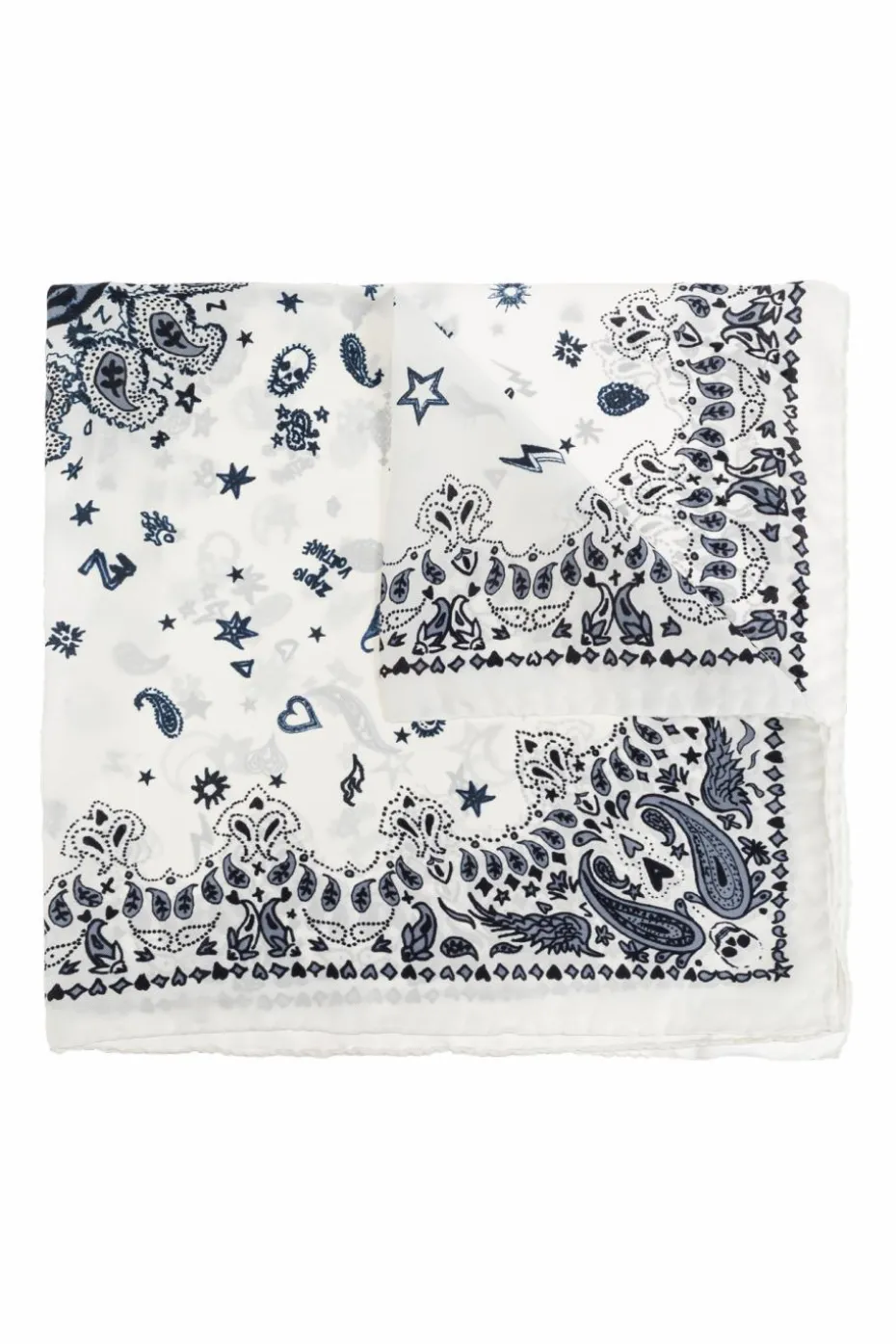 Zadig & Voltaire WHITE Scarf "Debbie"
