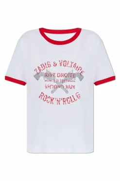 Zadig & Voltaire WHITE T-shirt 'Woos'